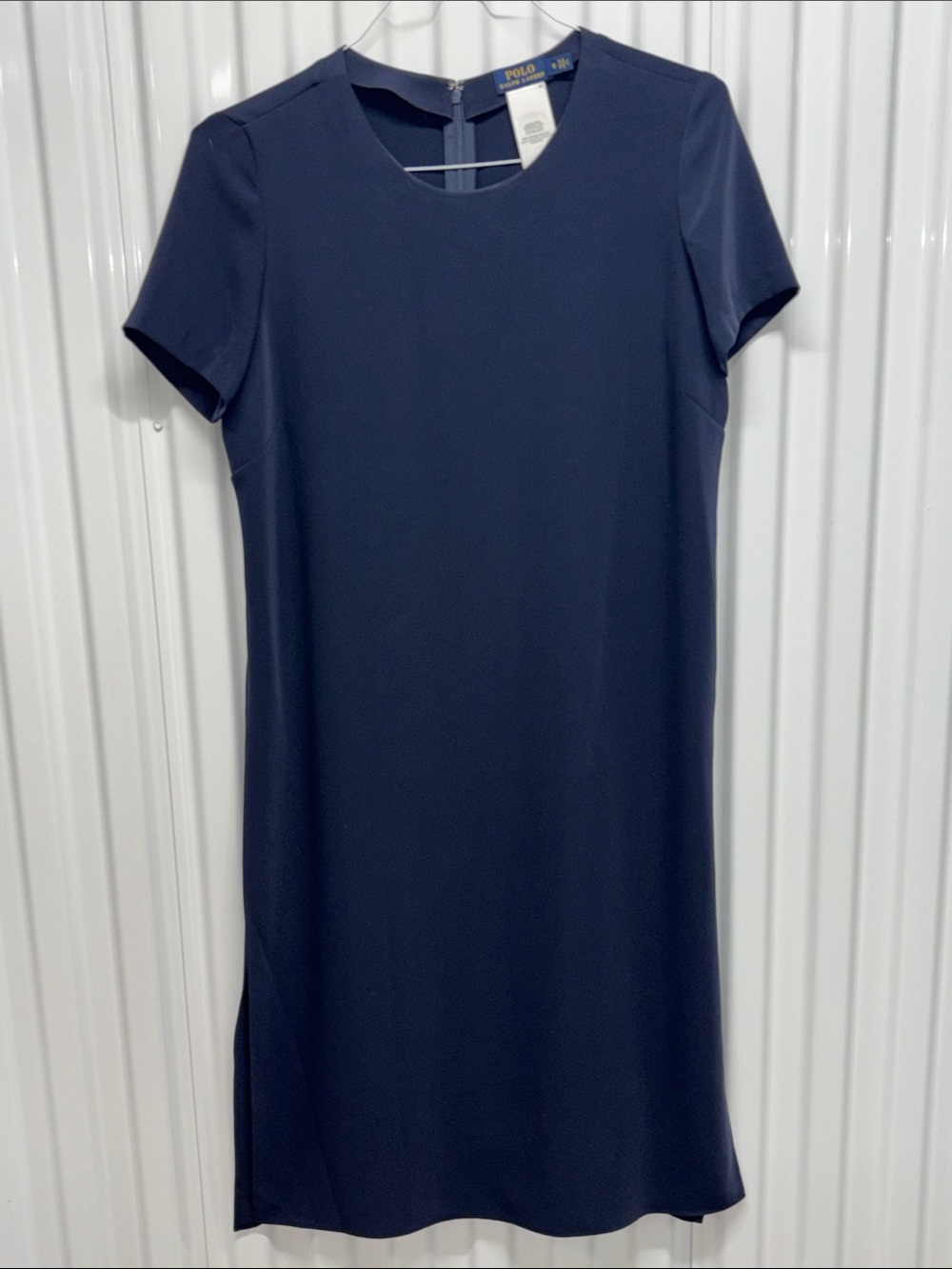 NEW Polo by Ralph Lauren Navy Short-Sleeve Slitted Tunic
